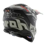 קסדת שטח אירו AIROH Aviator 3 Burnout שחור/אדום/אפור – תמונה 3