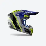 קסדת שטח אירו AIROH Aviator 3 Hima כחול/אפור/צהוב – תמונה 2