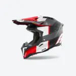 קסדת שטח אירו AIROH Aviator 3 אפור/אדום/לבן מט