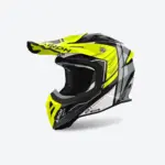 קסדת שטח אירו AIROH Aviator Ace 2 צהוב/שחור/לבן