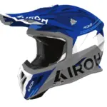 קסדת שטח אירו AIROH Aviator Ace 2 כחול/לבן/אפור