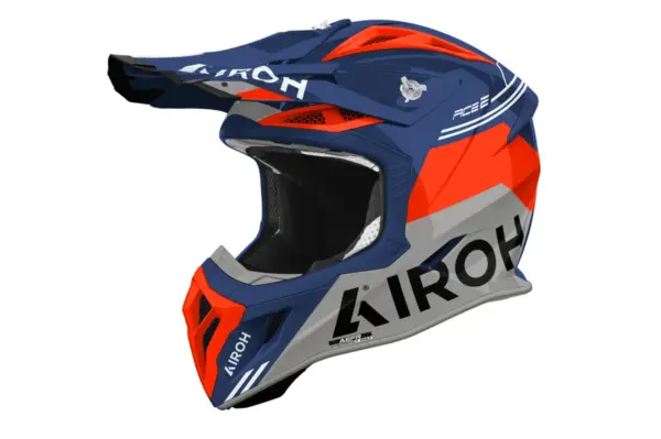 קסדת שטח אירו AIROH Aviator Ace 2 כחול/כתום/אפור