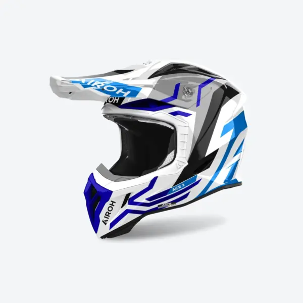קסדת שטח אירו AIROH Aviator Ace 2 לבן/כחול