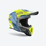 קסדת שטח אירו AIROH Aviator Ace 2 Proud צהוב/כחול/אפור – תמונה 2