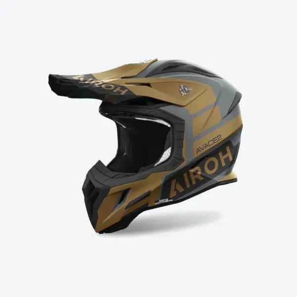 קסדת שטח אירו AIROH Aviator Ace 2 זהב/אפור מט