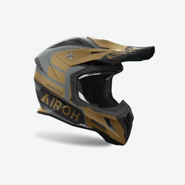קסדת שטח אירו AIROH Aviator Ace 2 Sake זהב/אפור מט – תמונה 2