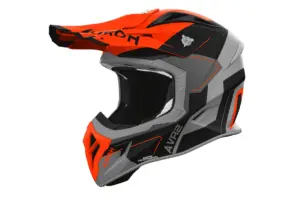 קסדת שטח אירו AIROH Aviator Ace 2 כתום/שחור/אפור מט