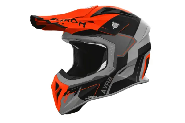 קסדת שטח אירו AIROH Aviator Ace 2 כתום/שחור/אפור מט