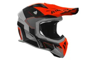 קסדת שטח אירו AIROH Aviator Ace 2 Shield כתום/שחור/אפור מט – תמונה 2
