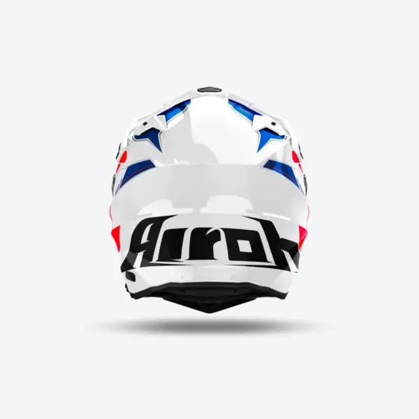 קסדת אדוונצ'ר אירו AIROH Commander 2 Reveal לבן/כחול/אדום – תמונה 2