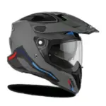 קסדת אדוונצ'ר אירו AIROH Commander אפור/כחול/אדום מט – תמונה 2