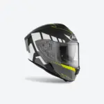 קסדת כביש מלאה אירו AIROH Spark Rise שחור מט/לבן – תמונה 2