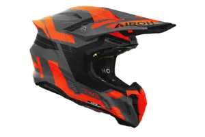 קסדת שטח אירו AIROH Twist 3 Dynasty אפור/שחור/כתום מט – תמונה 2