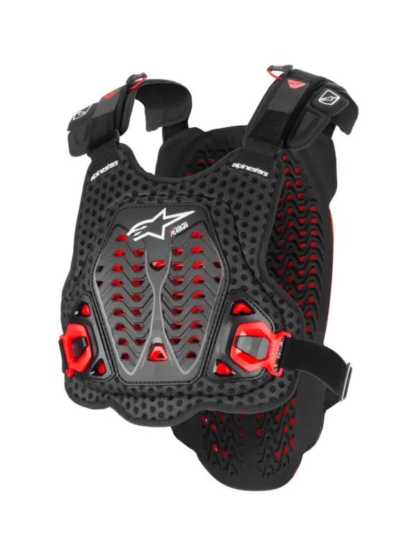 שריון חזה וגב אלפינסטארס Alpinestars A-5 Plasma בצבע שחור אדום לבן