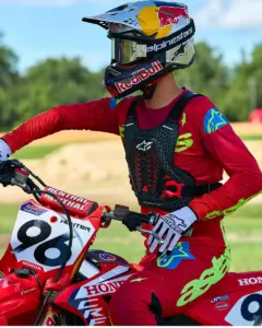שריון חזה וגב אלפינסטארס ALPINESTARS A-5 Plasma שחור אדום לבן – תמונה 5