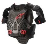 שריון חזה וגב אלפינסטארס Alpinestars A-6 בצבע שחור אנתרציט אדום