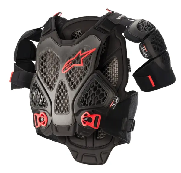 שריון חזה וגב אלפינסטארס Alpinestars A-6 בצבע שחור אנתרציט אדום