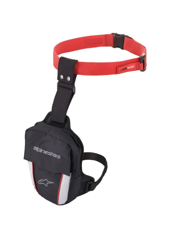 תיק ירך לרכיבה אלפינסטארס Alpinestars Access Thigh Bag בצבע שחור אדום לבן