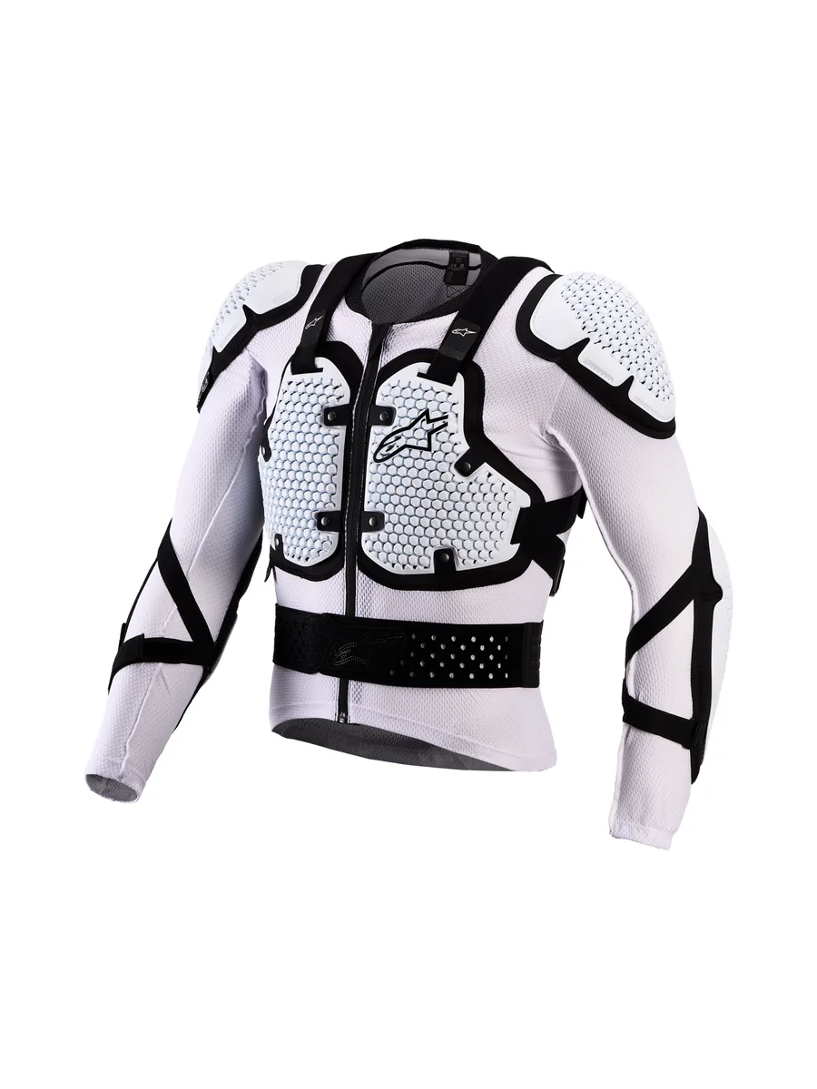 חליפת מגן Alpinestars Bionic Action V3 בצבע לבן שחור חליפת מגן אלפינסטארס Alpinestars Bionic Action V3 בצבע לבן שחור