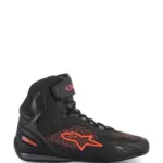 נעלי רכיבה אלפינסטארס Alpinestars Faster-3 Rideknit בצבע שחור אדום פלואורסצנטי