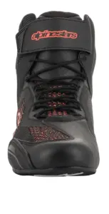 נעלי רכיבה אלפינסטארס ALPINESTARS Faster-3 Rideknit שחור אדום פלואורסצנטי – תמונה 3