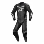 חליפת עור 2 חלקים אלפינסטארס Alpinestars GP Force Lurv בצבע שחור לבן