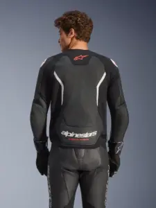 מעיל עור אלפינסטארס ALPINESTARS GP Force V2 Airflow שחור לבן – תמונה 7
