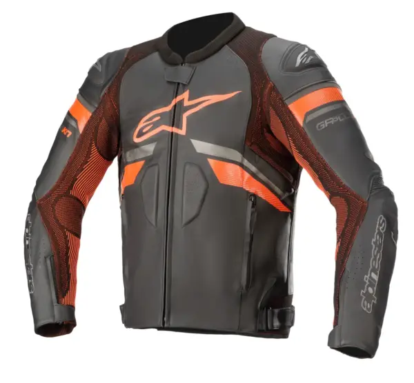 מעיל עור אלפינסטארס Alpinestars GP Plus R V3 Rideknit בצבע שחור אדום
