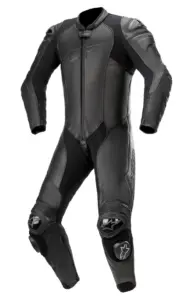 חליפת עור חלק אחד אלפינסטארס Alpinestars GP Plus V3 1PC בצבע שחור