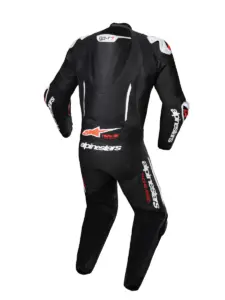 חליפת עור חלק אחד אלפינסטארס ALPINESTARS GP-R7 1PC שחור לבן אדום פלואורסצנטי – תמונה 6