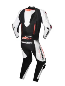 חליפת עור חלק אחד אלפינסטארס ALPINESTARS GP-R7 1PC לבן שחור אדום פלואורסצנטי – תמונה 6