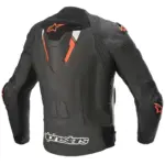 מעיל עור אלפינסטארס ALPINESTARS Missile V2 Ignition שחור אדום – תמונה 2