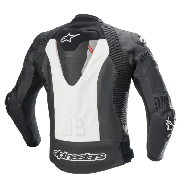 מעיל עור אלפינסטארס ALPINESTARS Missile V2 Ignition שחור לבן – תמונה 2