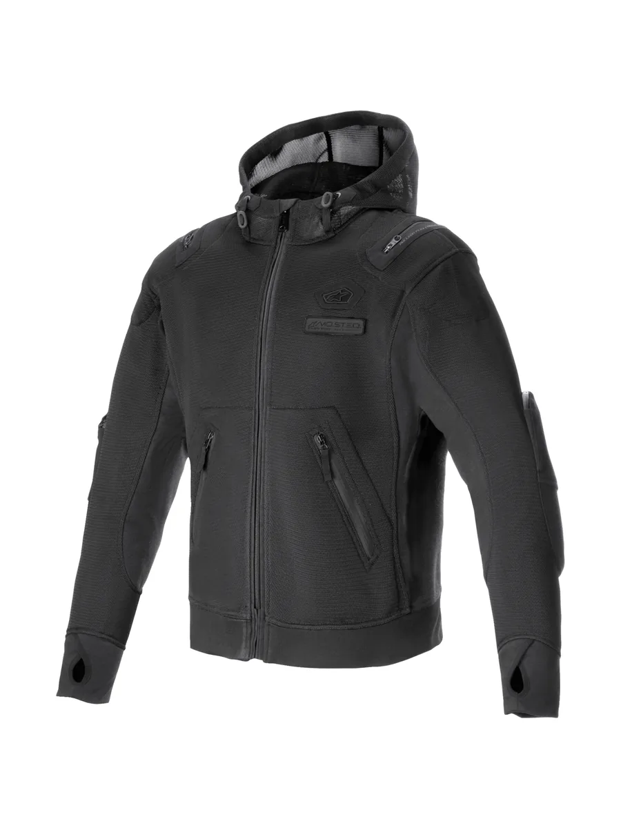 מעיל רכיבה קיצי Alpinestars Moflow Air Tech Hoodie בצבע שחור מעיל רכיבה קיצי אלפינסטארס Alpinestars Moflow Air Tech Hoodie בצבע שחור