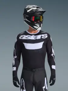 חליפת רכיבת שטח אלפינסטארס Alpinestars Racer Air Riway בצבע שחור לבן