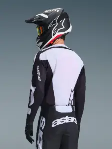 חליפת רכיבת שטח אלפינסטארס ALPINESTARS Racer Air Riway שחור לבן – תמונה 3