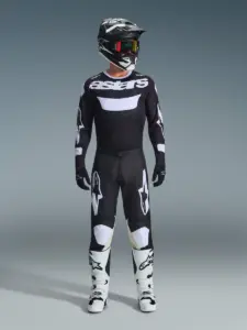 חליפת רכיבת שטח אלפינסטארס ALPINESTARS Racer Air Riway שחור לבן – תמונה 4