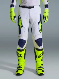 חליפת רכיבת שטח אלפינסטארס ALPINESTARS Racer Air Riway אפור בהיר צהוב פלואורסצנטי כחול – תמונה 5