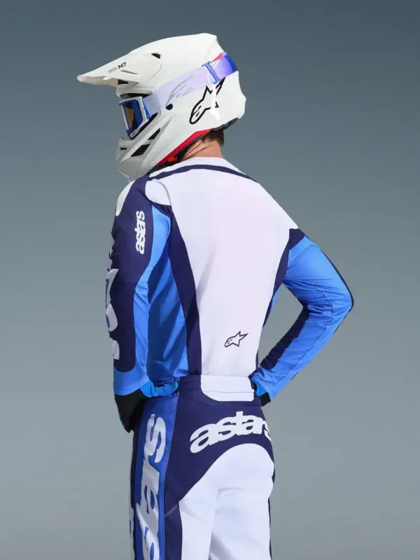 חליפת רכיבת שטח אלפינסטארס ALPINESTARS Racer Riway כחול UCLA לבן – תמונה 2