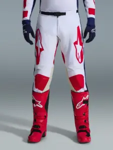 חליפת רכיבת שטח אלפינסטארס ALPINESTARS Racer Riway לבן כחול אדום – תמונה 5