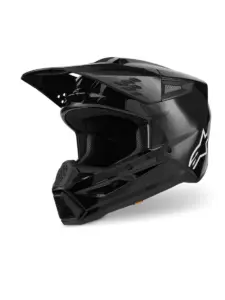 קסדת שטח אלפינסטארס ALPINESTARS S-M3 Solid שחור מבריק – תמונה 2
