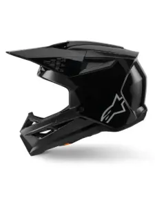 קסדת שטח אלפינסטארס ALPINESTARS S-M3 Solid שחור מבריק – תמונה 3