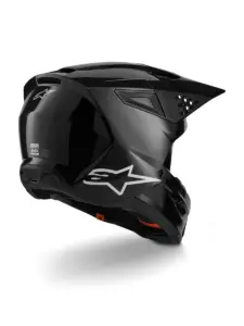 קסדת שטח אלפינסטארס ALPINESTARS S-M3 Solid שחור מבריק – תמונה 5