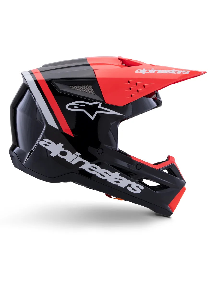 קסדת שטח Alpinestars S-M3 בצבע Radium שחור אדום לבן קסדת שטח אלפינסטארס Alpinestars S-M3 בצבע Radium שחור אדום לבן