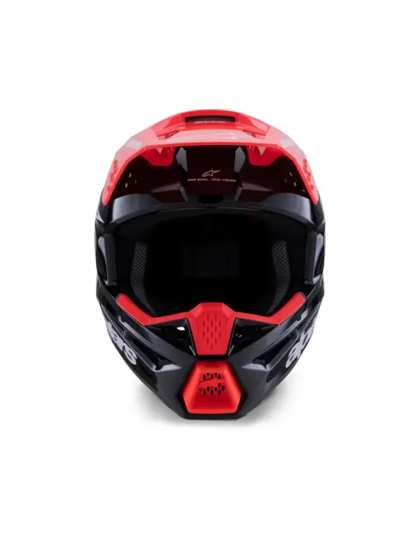קסדת שטח אלפינסטארס ALPINESTARS S-M3 Radium שחור אדום לבן – תמונה 2