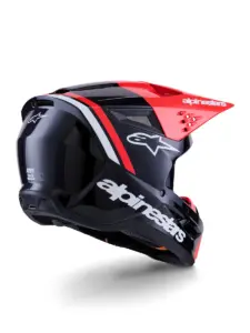 קסדת שטח אלפינסטארס ALPINESTARS S-M3 Radium שחור אדום לבן – תמונה 4