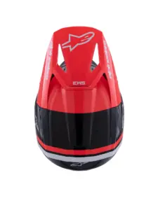 קסדת שטח אלפינסטארס ALPINESTARS S-M3 Radium שחור אדום לבן – תמונה 7