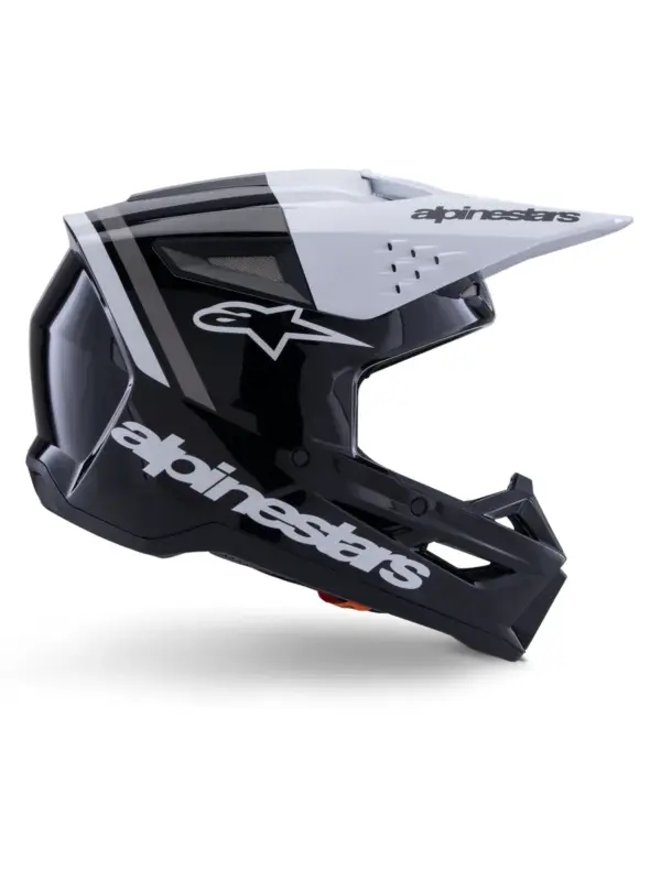 קסדת שטח אלפינסטארס Alpinestars S-M3 בצבע Radium שחור לבן אפור