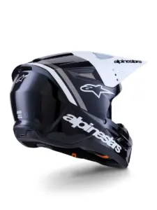 קסדת שטח אלפינסטארס ALPINESTARS S-M3 Radium שחור לבן אפור – תמונה 4
