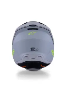 קסדת שטח אלפינסטארס ALPINESTARS S-M3 Radium אפור שחור צהוב מט – תמונה 6